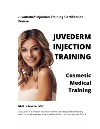 Best Botox and Dermal Filler Training and Certification in Charlotte