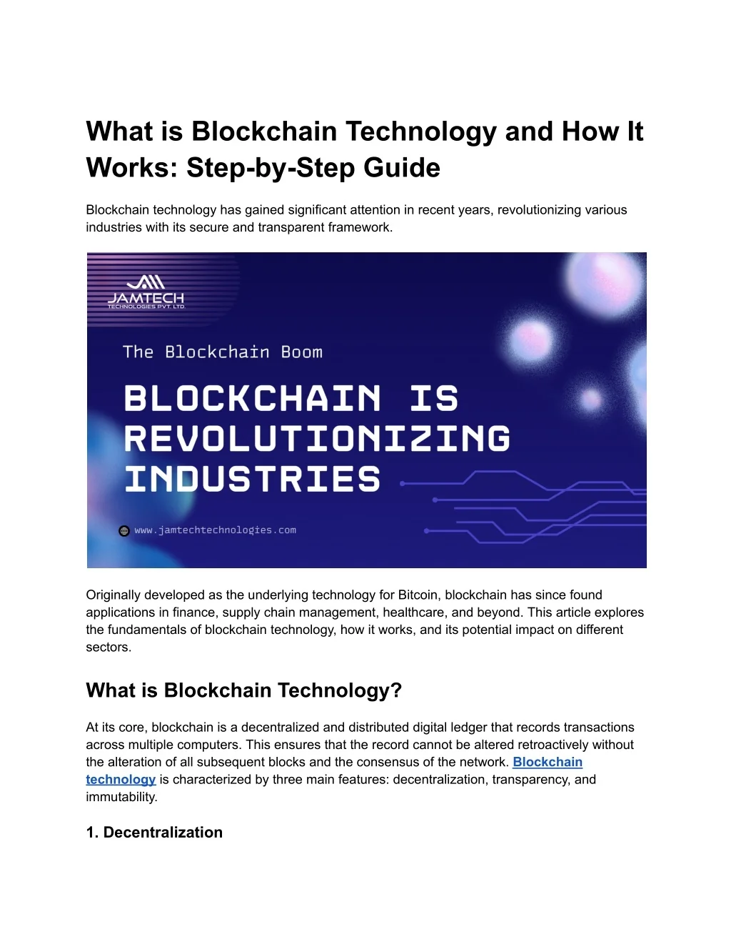 PPT - What is Blockchain Technology and How It Works PowerPoint ...