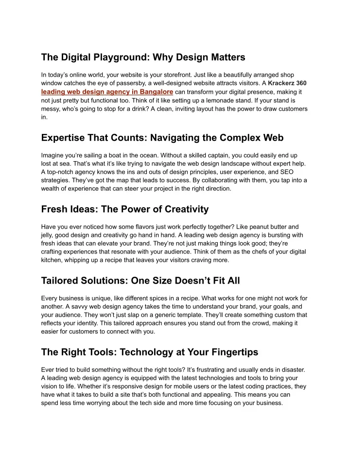 the digital playground why design matters