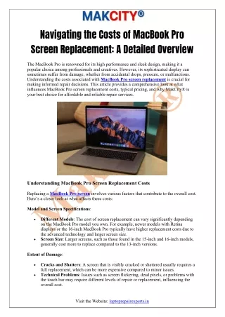 Navigating the Costs of MacBook Pro Screen Replacement- A Detailed Overview