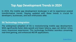 Top App Development Trends in 2024 | Innovative Mobile App Insights