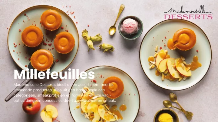 millefeuilles mademoiselle desserts biedt