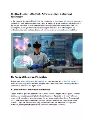 09. The New Frontier in MedTech_ Advancements in Biology and Technology (1)