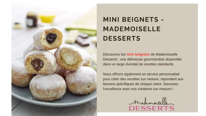 mini beignets mademoiselle desserts