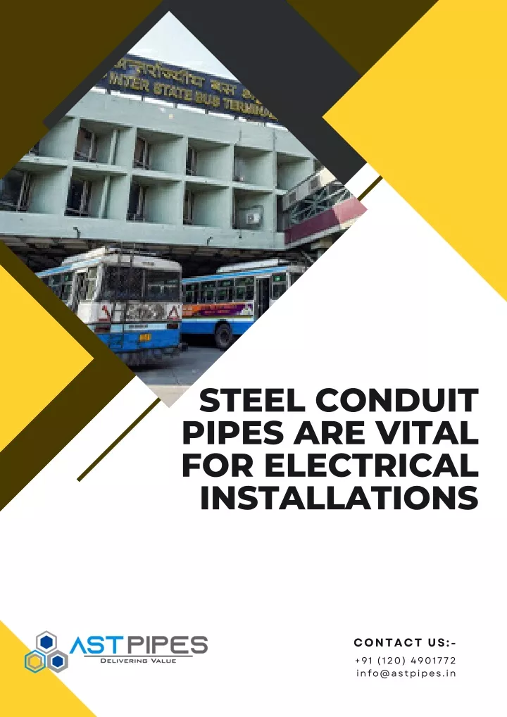 steel conduit pipes are vital for electrical