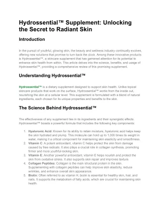 Hydrossential™ 7