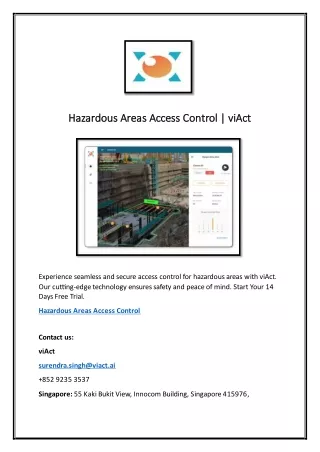 hazardous areas access control viact hazardous