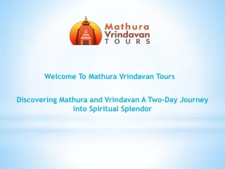 welcome to mathura vrindavan tours