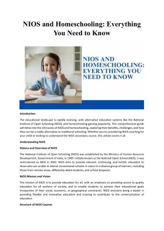 nios and homeschooling everything you need to know