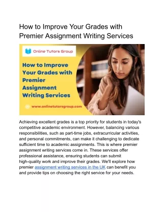 how to improve your grades with premier