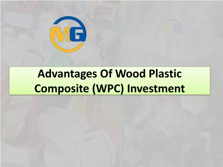 advantages of wood plastic composite wpc investment