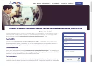 Unmatched Internet Service in Karkarduma Discover Anonet in 2024