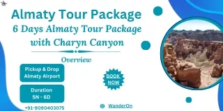 6-Day Almaty Adventure Tour with Charyn Canyon