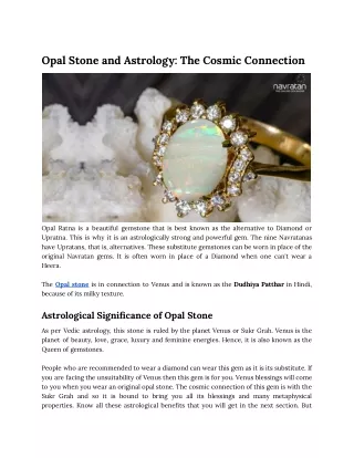 Opal Stone and Astrology_ The Cosmic Connection