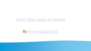 Small office space in mahape