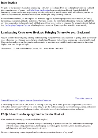 Landscaping Contractor Hookset: Bringing Character to Your Backyard