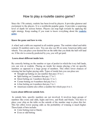 How to play a roulette casino game_.docx