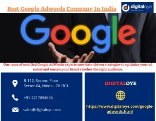 Best Google Adwords Company In India