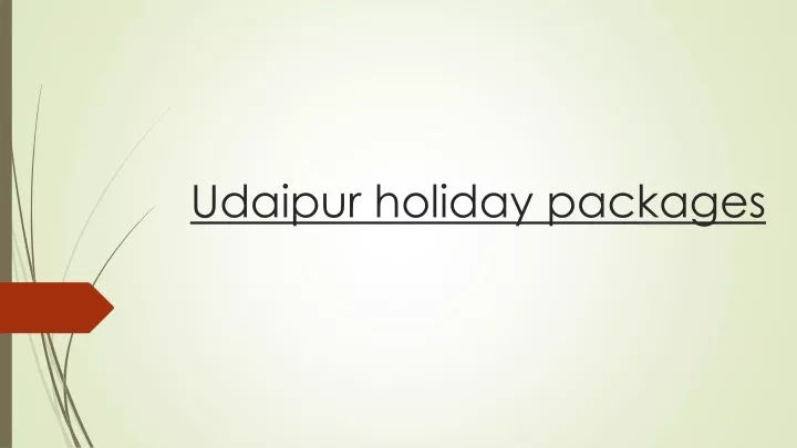 udaipur holiday packages