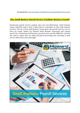 How Small Business Payroll Services Facilitates Business Growth?