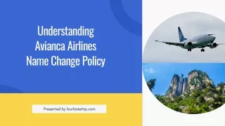 understanding avianca airlines name change policy