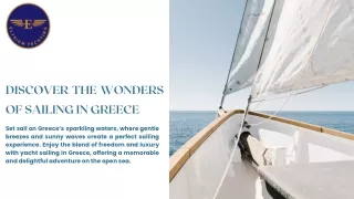 Discover the Wonders of Sailing in Greece