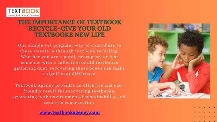 the importance of textbook recycle give your