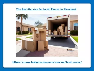 The Best Service for Local Moves in Cleveland