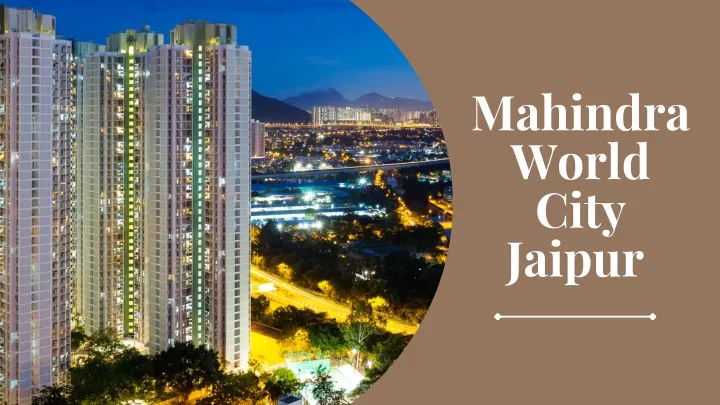 mahindra world city jaipur