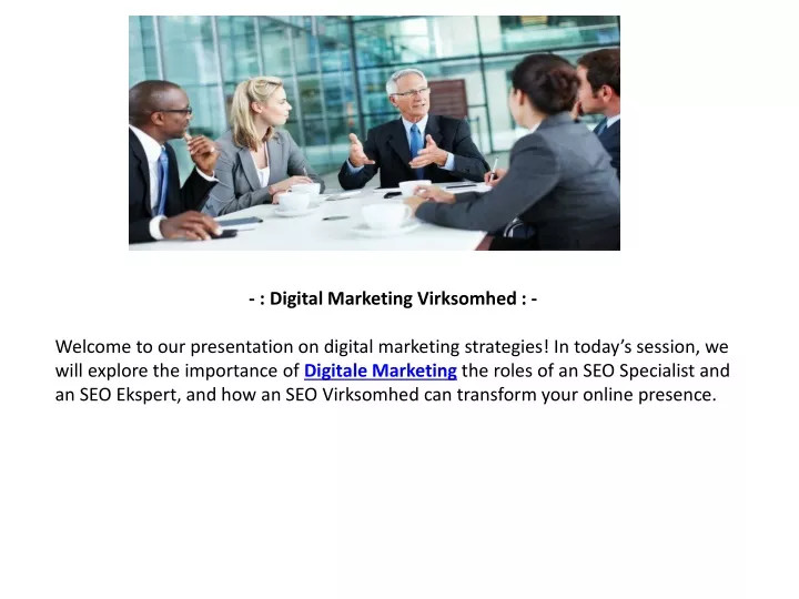 digital marketing virksomhed welcome