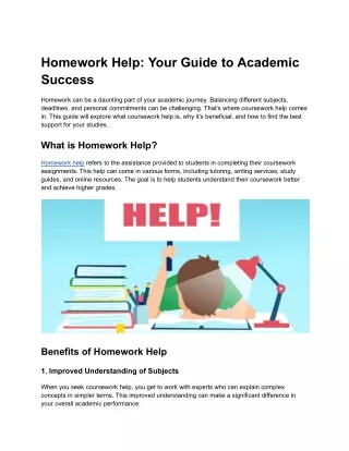 Homework Help