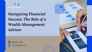 Navigating Financial Success The Role of a Wealth Management Advisor