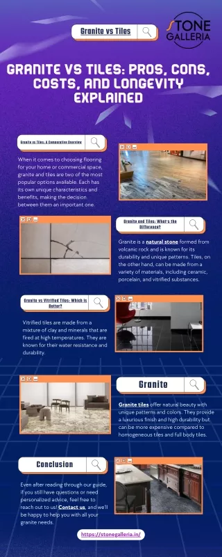Granite vs Tiles Pros Cons Costs and Longevity Explained