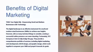 benefits of digital marketing