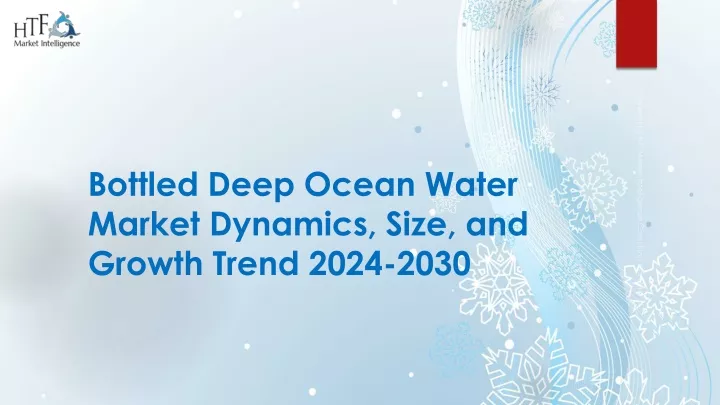 bottled deep ocean water market dynamics size