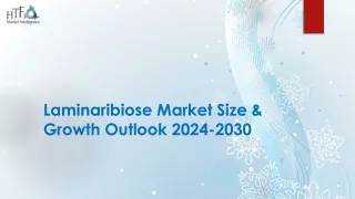 Laminaribiose Market Size & Growth Outlook 2024-2030