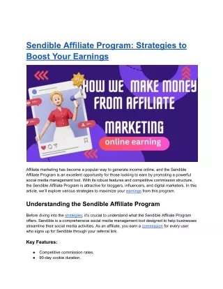 Untitled document (41)"Expand Income with the Sendible Affiliate Program: Demons