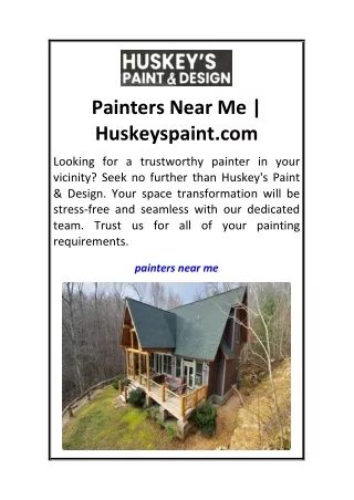 painters near me huskeyspaint com