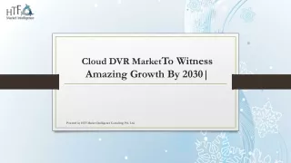 cloud dvr market to witness amazing growth by 2030