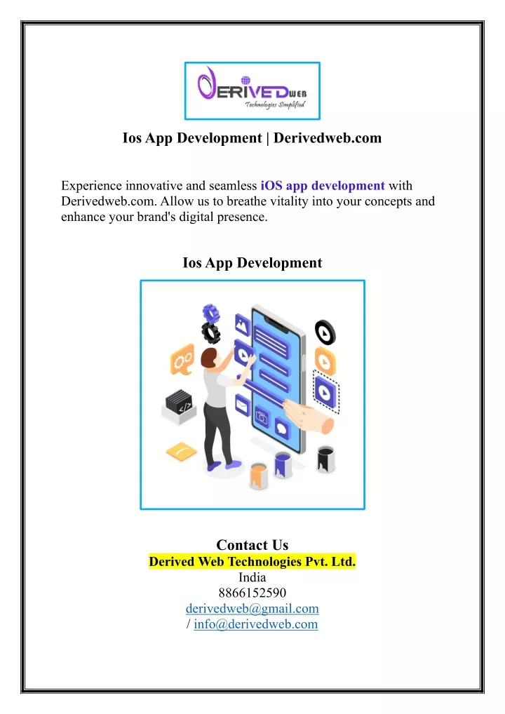 ios app development derivedweb com