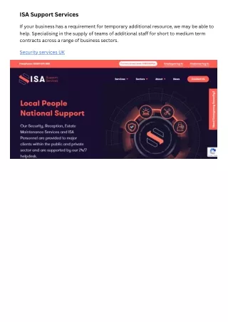 isa support services