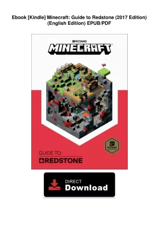 Ebook [Kindle]  Minecraft: Guide to Redstone (2017 Edition) (English Edition)