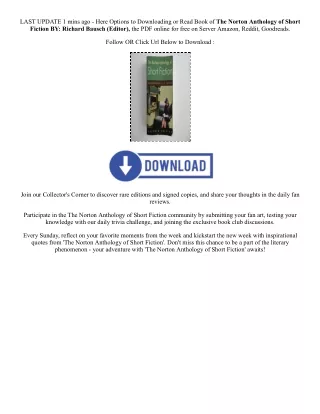 [PDF EPUB] Download The Norton Anthology of Short Fiction By  Richard Bausch (Ed