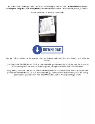 [Pdf/ePub] The PDR Pocket Guide to Prescription Drugs By  PDR Staff (Author)  Fu