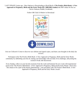 [PDF/Kindle] Book The Positive Birth Book: A New Approach to Pregnancy, Birth an