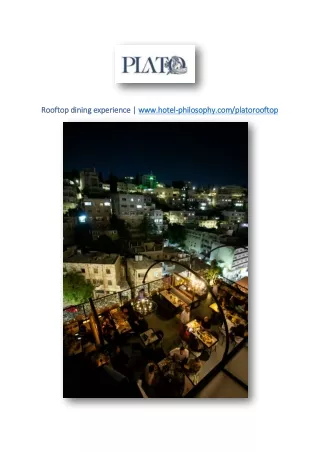 rooftop dining experience rooftop dining