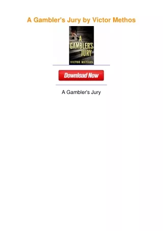 A Gambler's Jury by Victor Methos