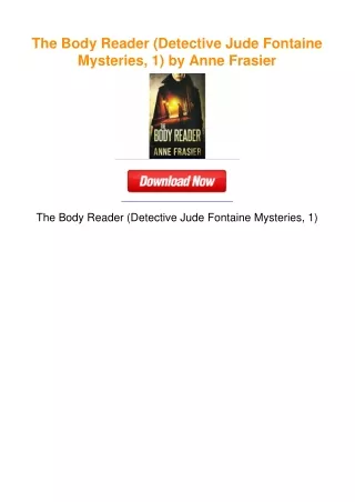 The Body Reader (Detective Jude Fontaine Mysteries, 1) by Anne Frasier