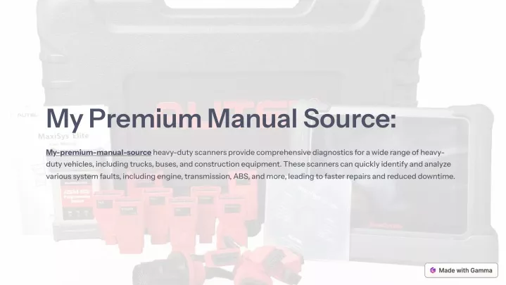 my premium manual source