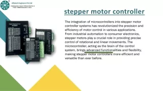 The Role of Microcontrollers in Stepper Motor Controller Systems